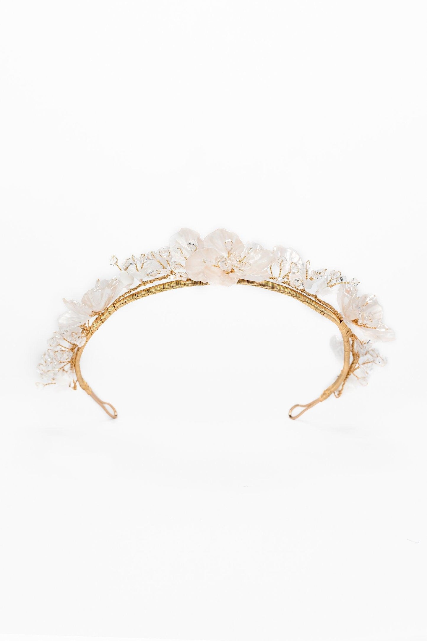 Crystals Flower Headpiece Earrings Jewelry CY0057 - COCOMELODY