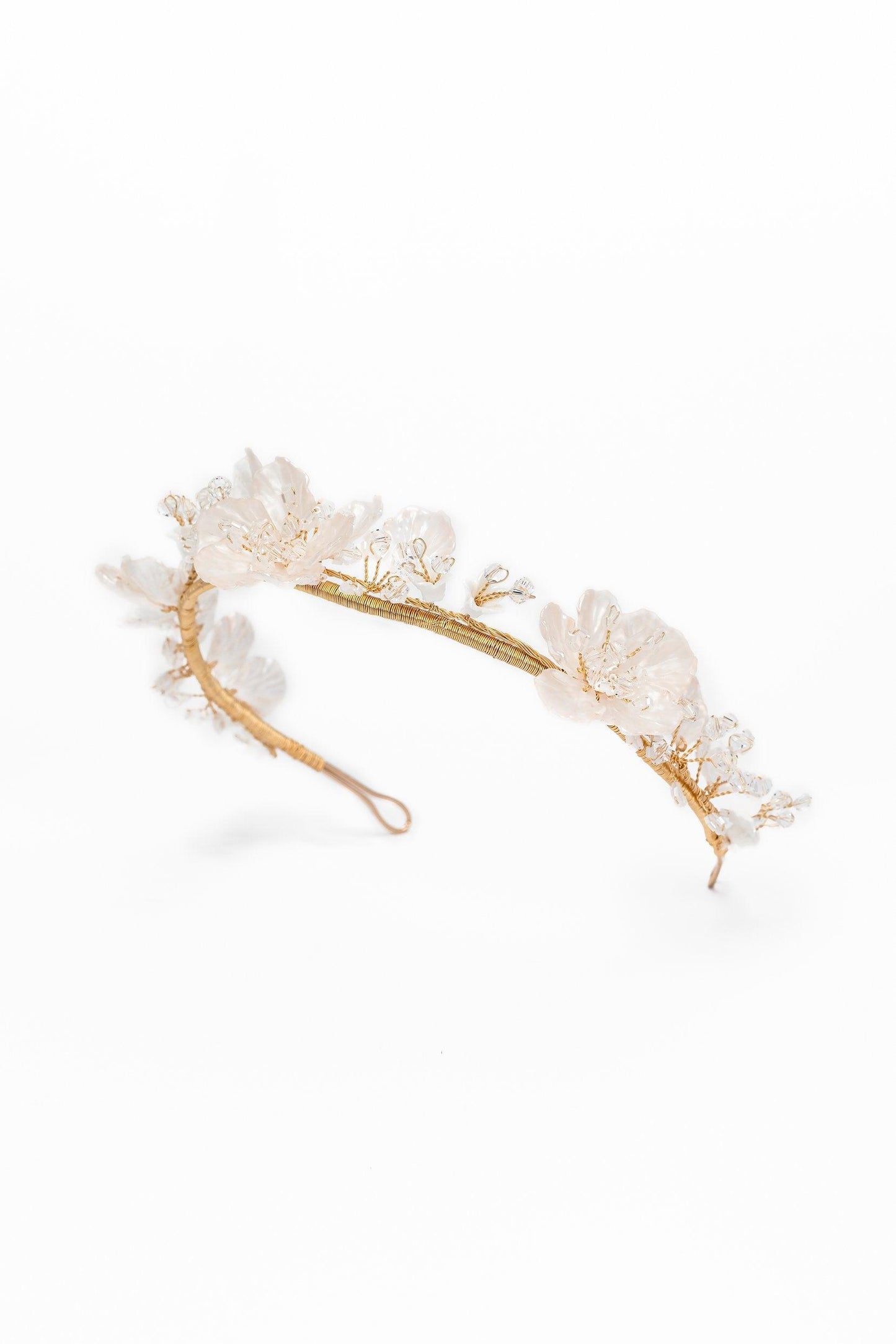 Crystals Flower Headpiece Earrings Jewelry CY0057 - COCOMELODY