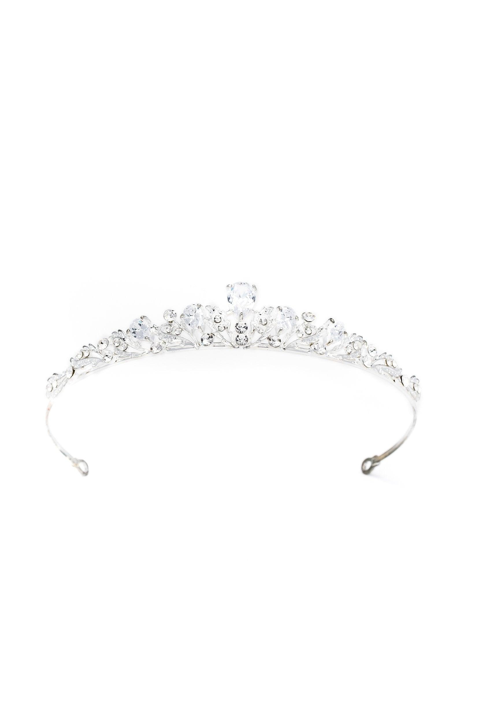 Crystals Tiara Necklace Earrings Jewelry CY0066 - COCOMELODY