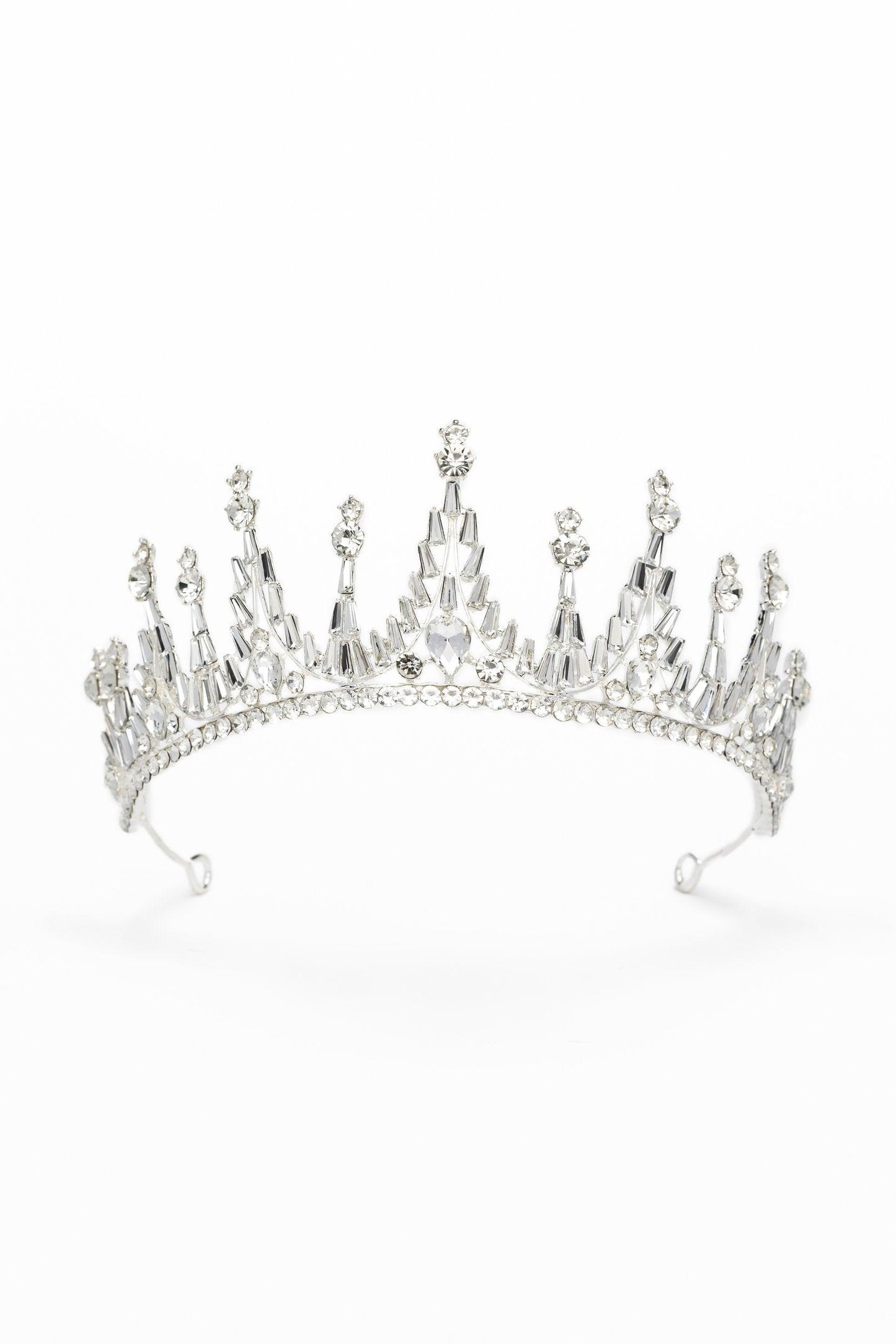 Crystals Tiara Necklace Earrings Jewelry CY0067 - COCOMELODY