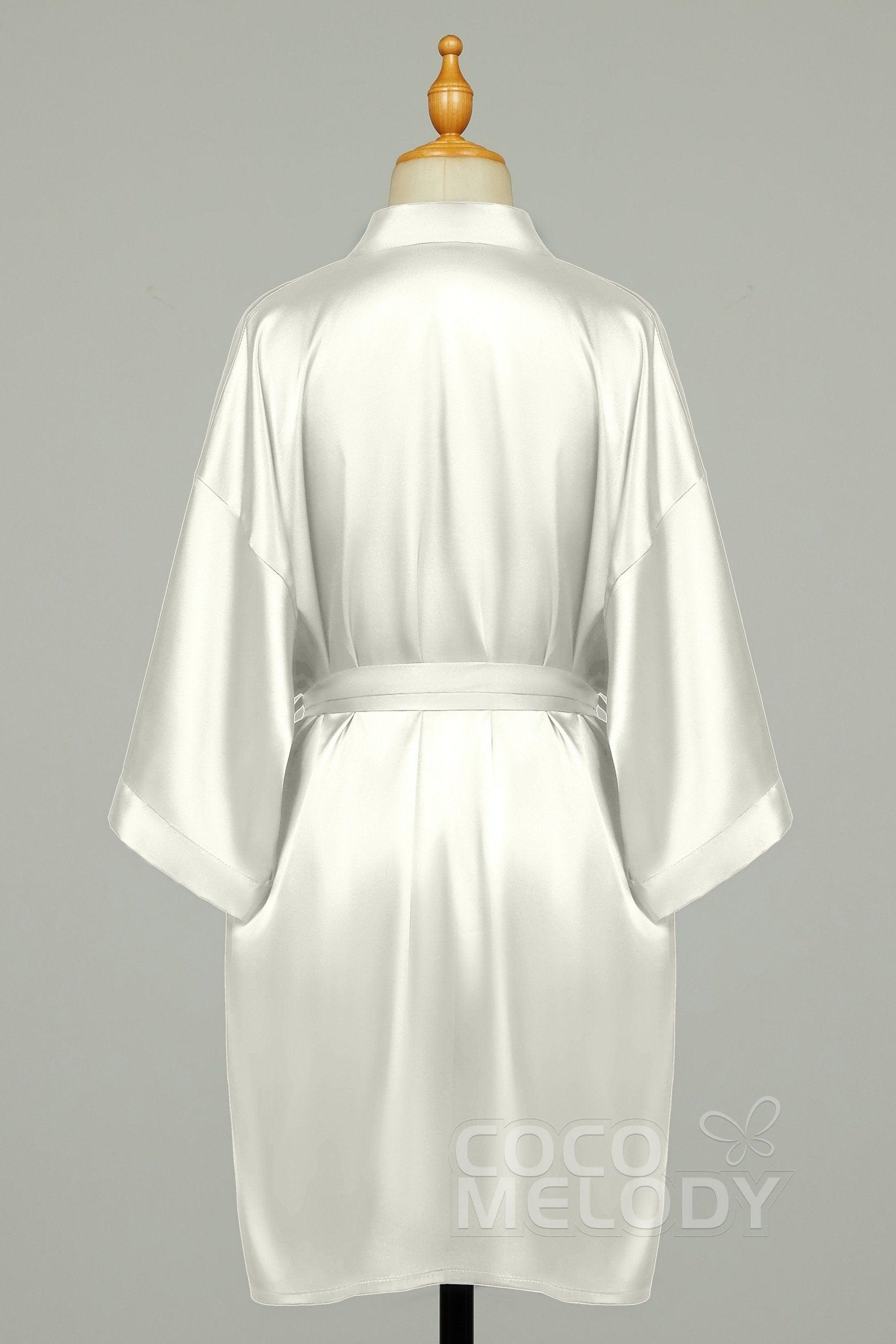 Short Silk-Like Robes CZ0204 - COCOMELODY