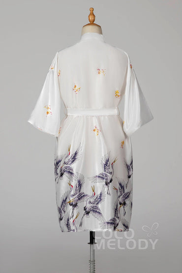 Tea Length Silk-Like Robes CZ0205 - COCOMELODY