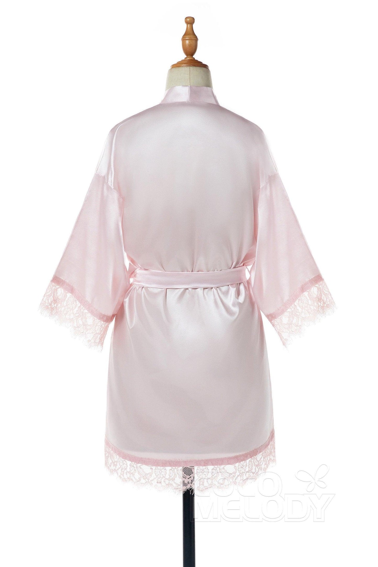 Short Silk-Like and Lace Robes CZ0210