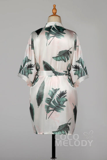 Short Silk-Like Robes CZ0215 - COCOMELODY