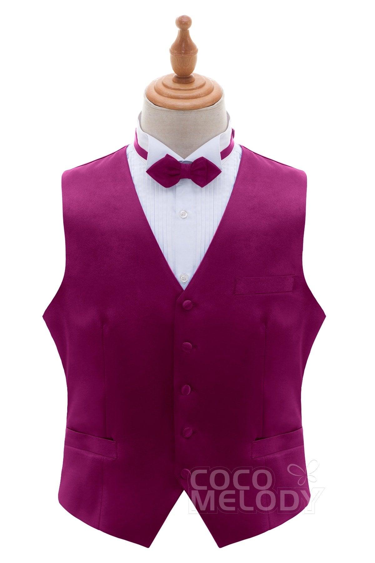 Men's Elastic Silk Like Satin Vests CZ170022