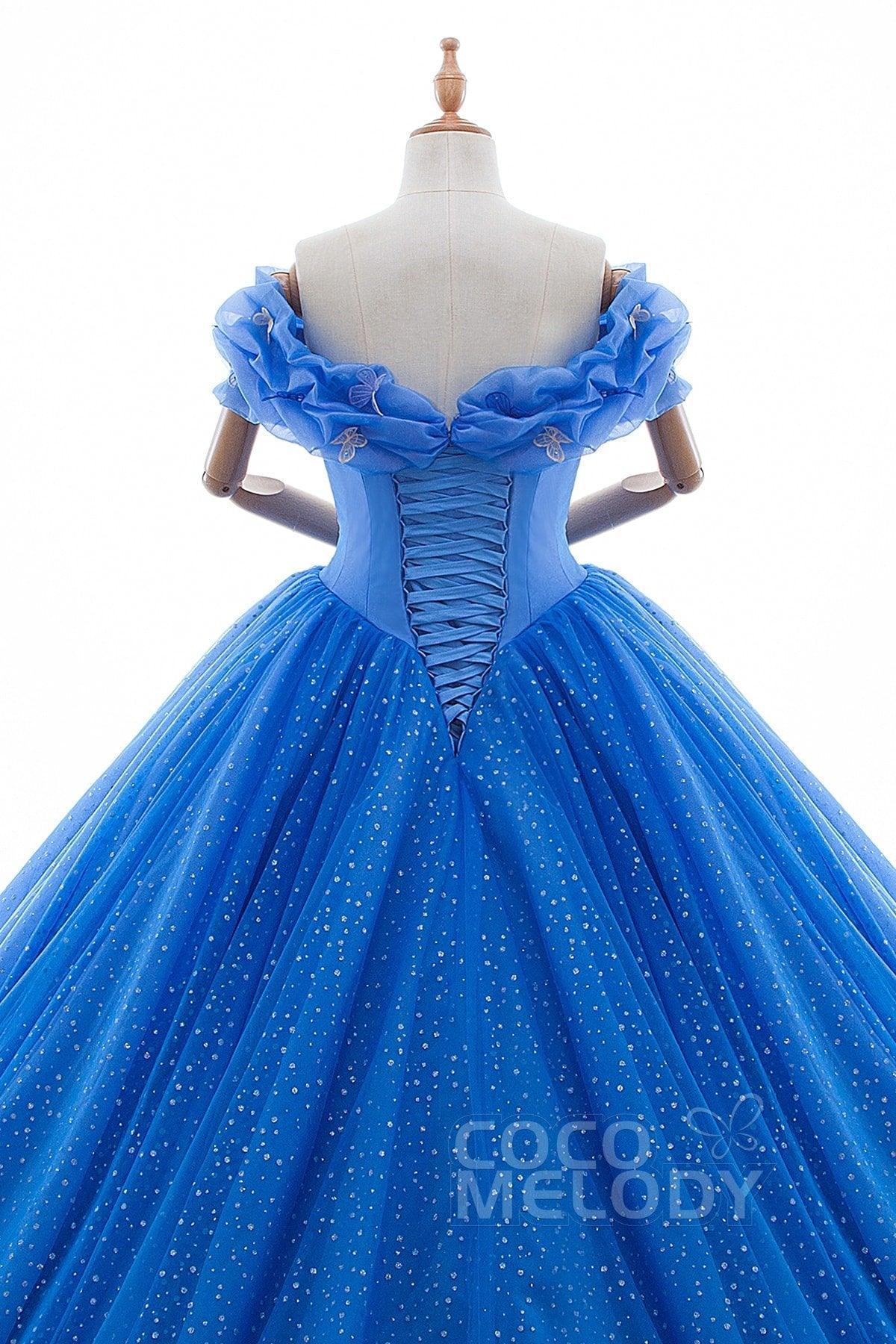 Princess Court Train Tulle Quinceanera Dress LD3454