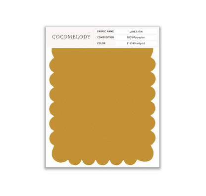Luxe Satin Fabric Swatch in Single Color SWLS16001 - COCOMELODY