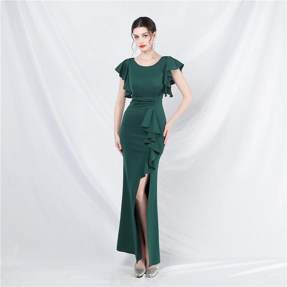 Sheath-Column Ankle Length Stretch Satin Cocktail Dress 787169199492 - COCOMELODY
