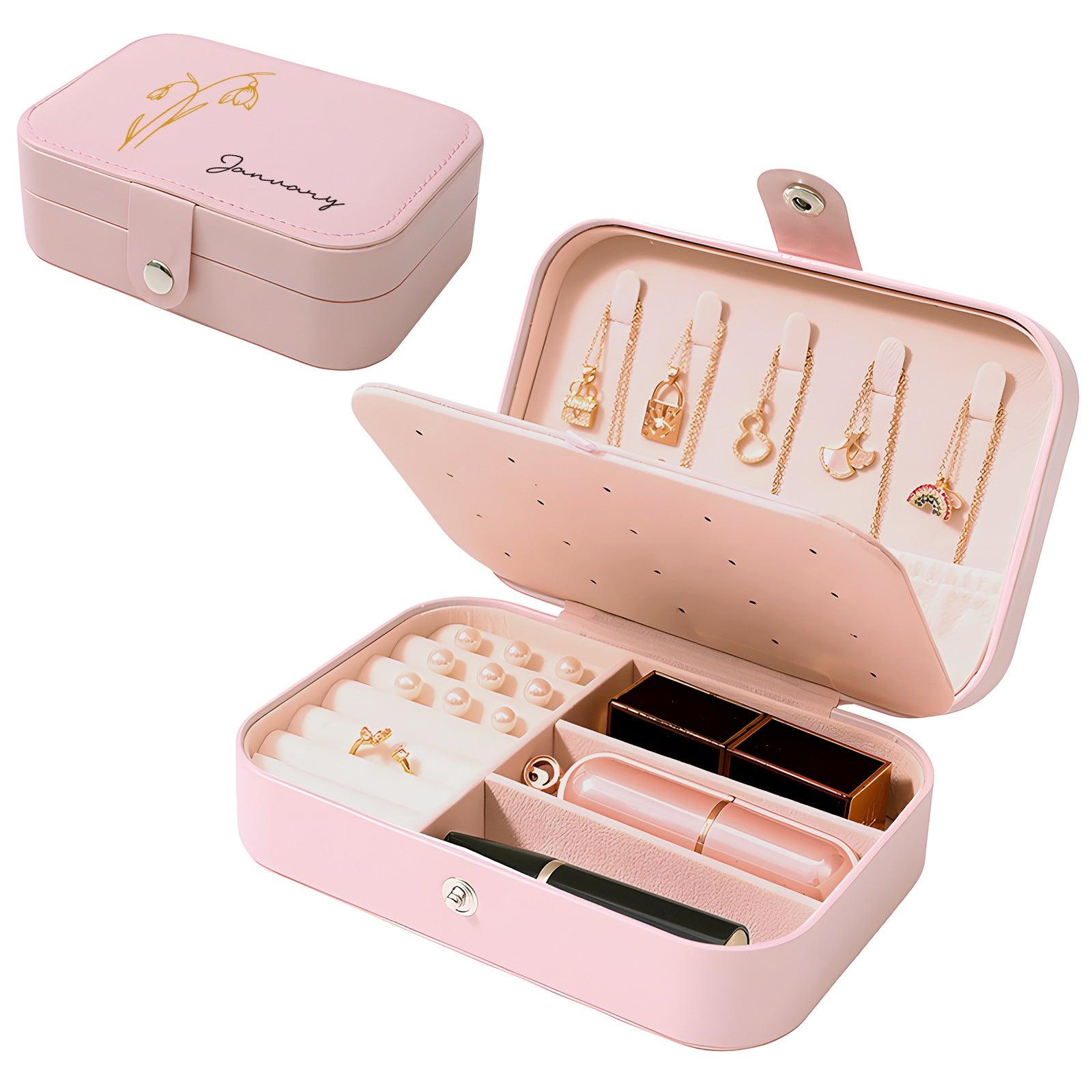 Portable jewelry box Jewelry storage box 781096368794 - COCOMELODY