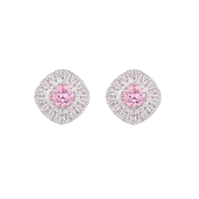Zircon stud earrings 674517150314 - COCOMELODY