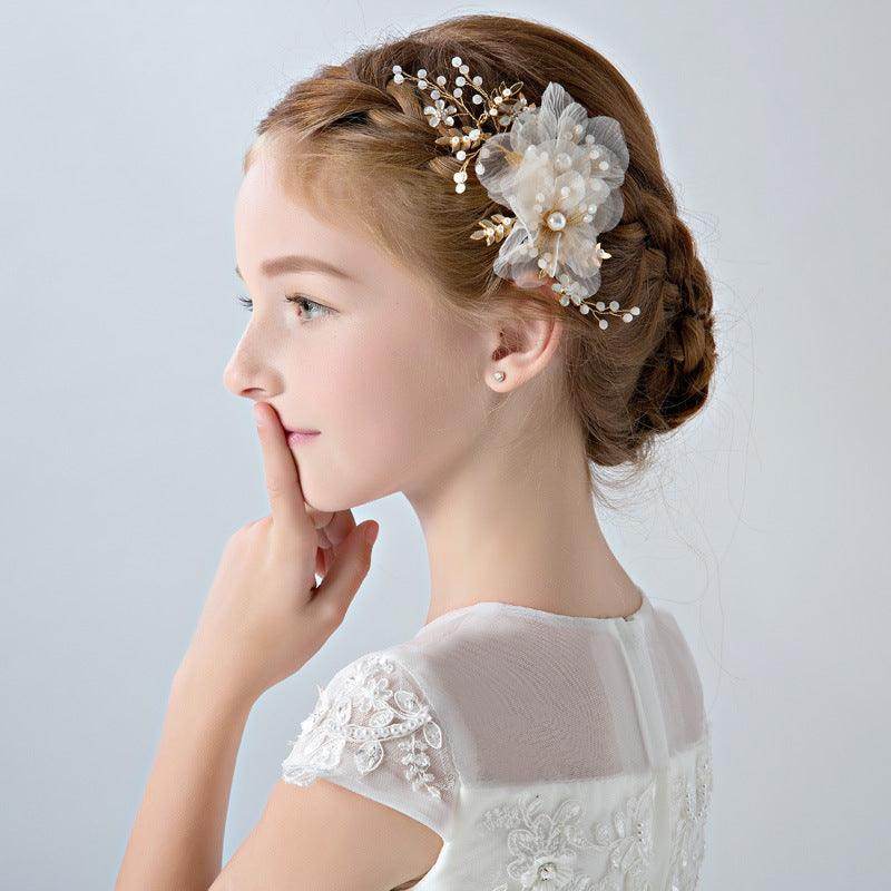 Wedding Hair Accessories for Kids, Flower Girl Hair Accessory, Princess Headpiece Flower Girl Headpiece Accessories for Birthday Party 670148158124 - COCOMELODY