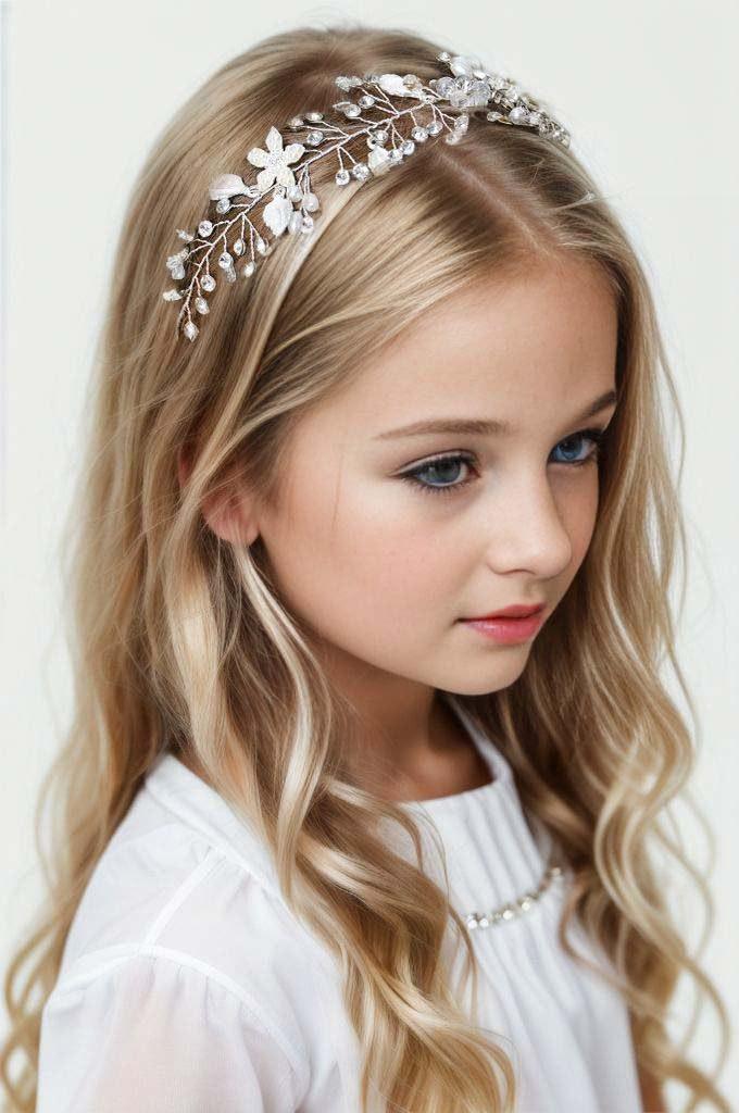 Flower Girl Fairy Headpiece Crystal headpiece 754667475295 - COCOMELODY