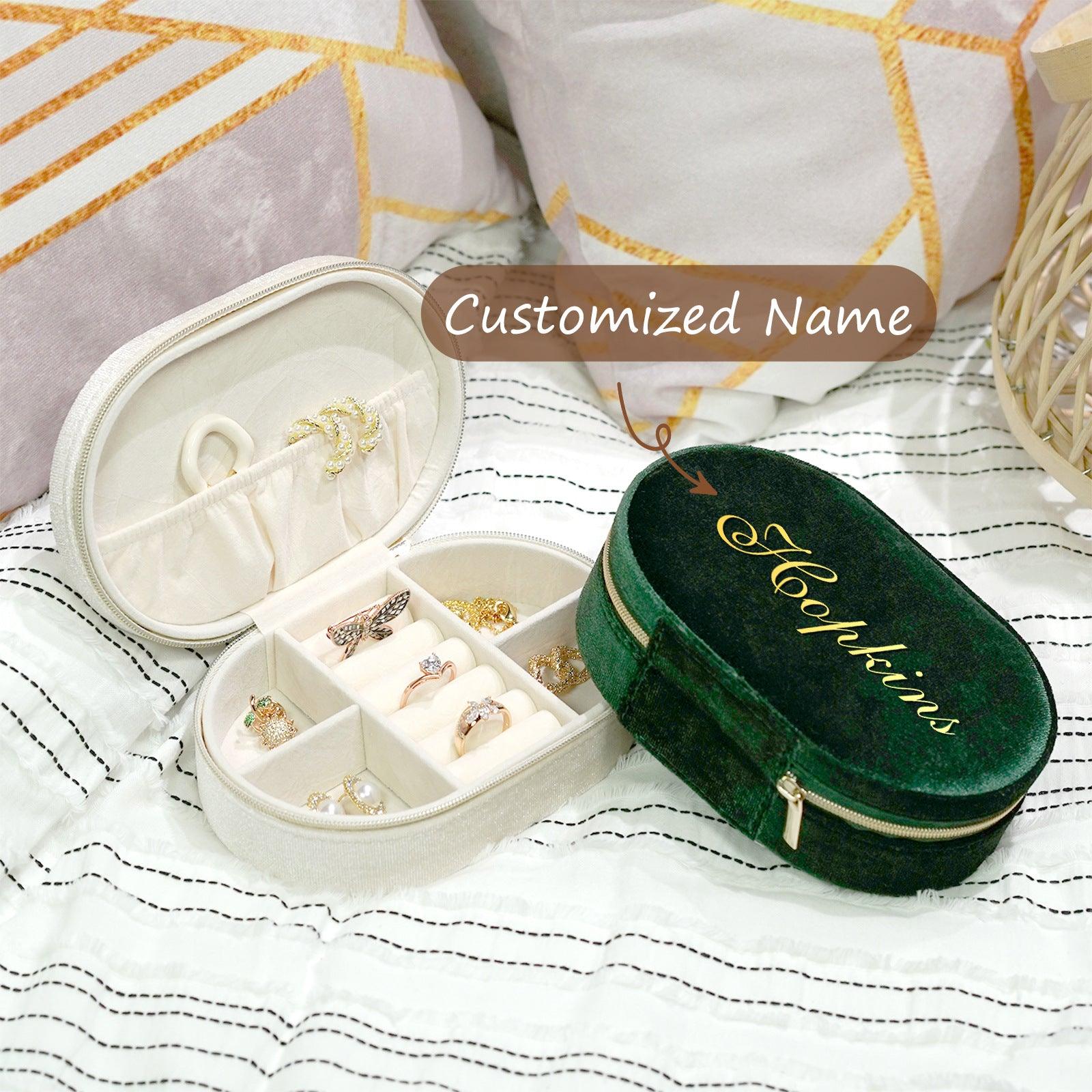 ersonalized bridesmaid gift Velvet jewelry box 807960484031 - COCOMELODY