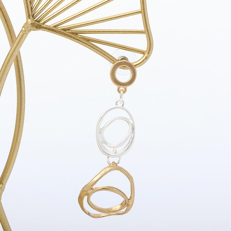 Temperament light luxury earpin fashion simple all matching earrings 672030684857 - COCOMELODY