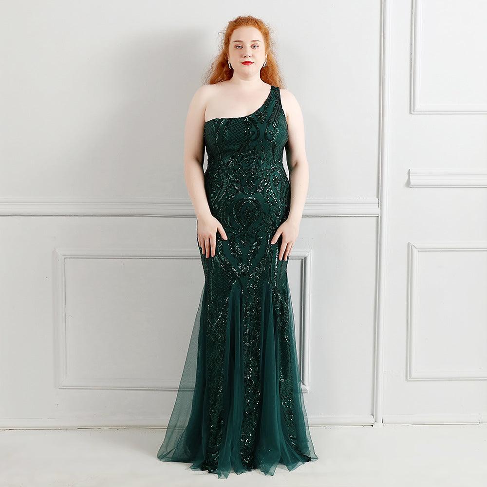 Trumpet-Mermaid Floor Length Sequins Evening Dress 646646504054 - COCOMELODY
