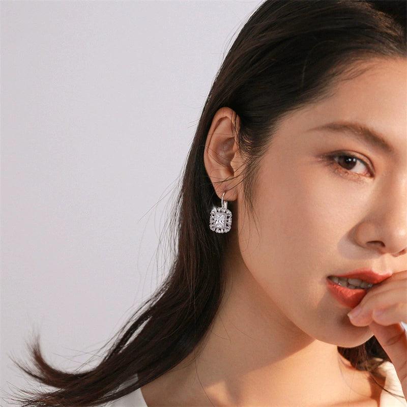 Zircon earrings earrings girl 762174263027 - COCOMELODY
