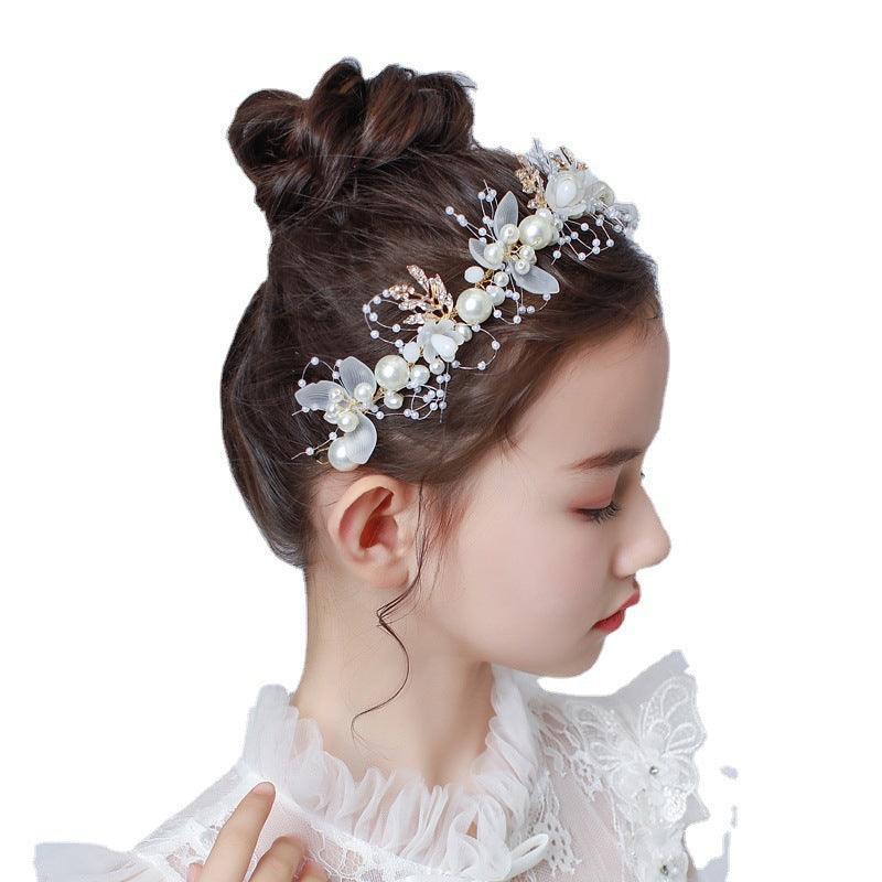Wedding Hair Accessories for Kids, Flower Girl Hair Accessory, Princess Headpiece Flower Girl Headpiece Accessories for Birthday Party 636275250091 - COCOMELODY