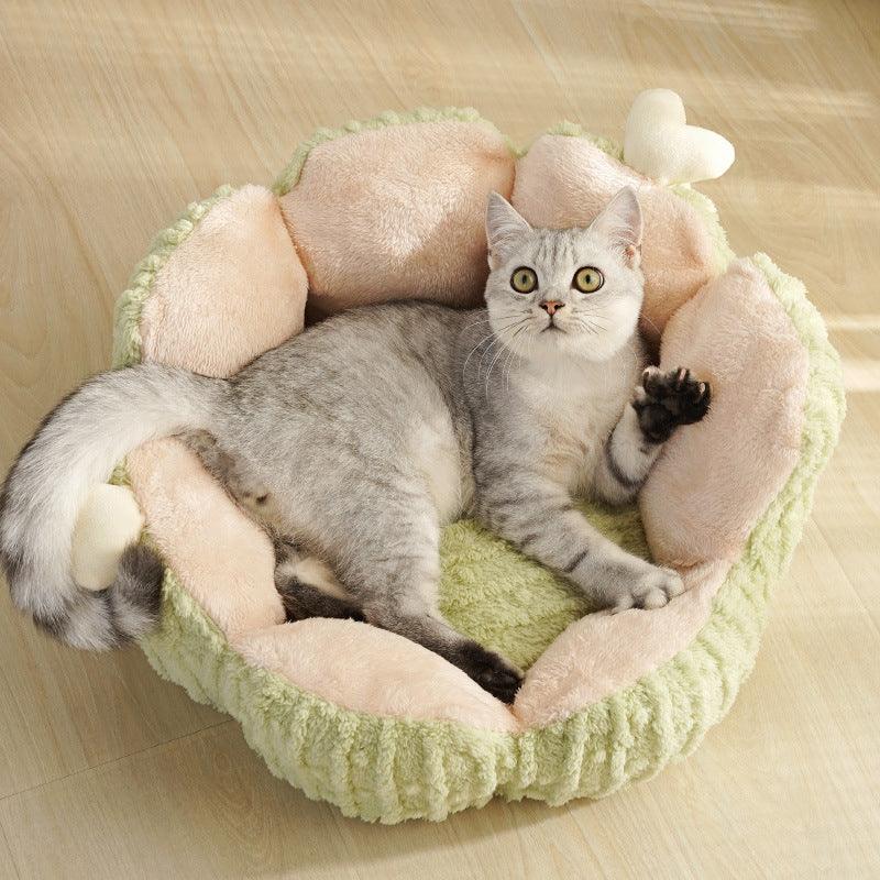 Warm semi-enclosed pet supplies for cats in winter 830570216568 - COCOMELODY