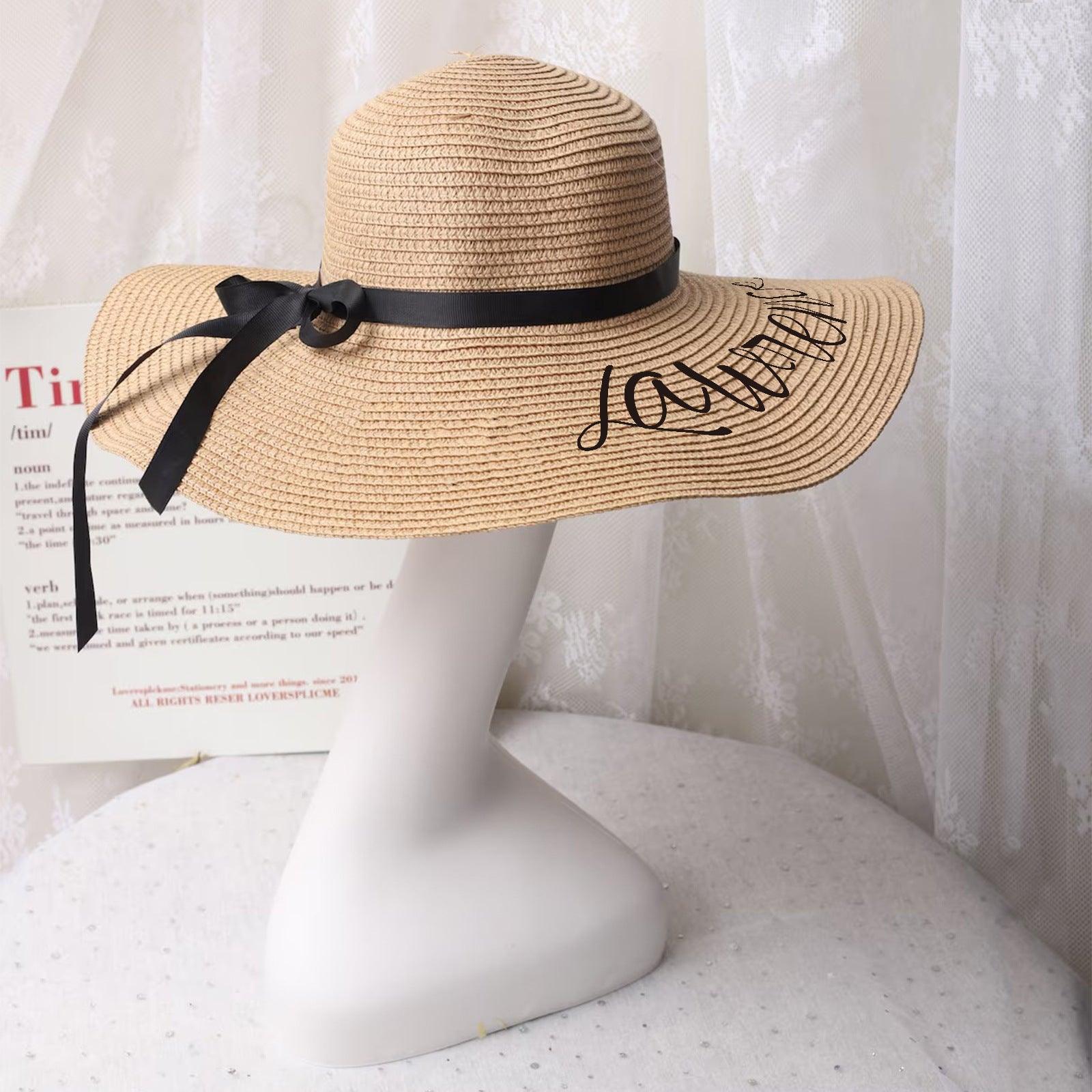 Straw hat beach hat Holiday sunblock hat UV face 822275378160 - COCOMELODY
