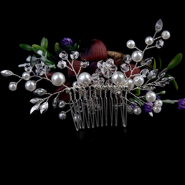 Pearl Bride Hair Comb Wedding Hair Accessories for Brides 597087436525 - COCOMELODY
