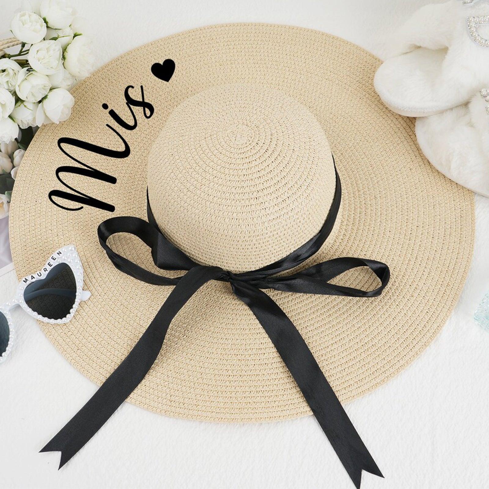Straw hat beach hat Holiday sunblock hat UV face 822589156610 - COCOMELODY