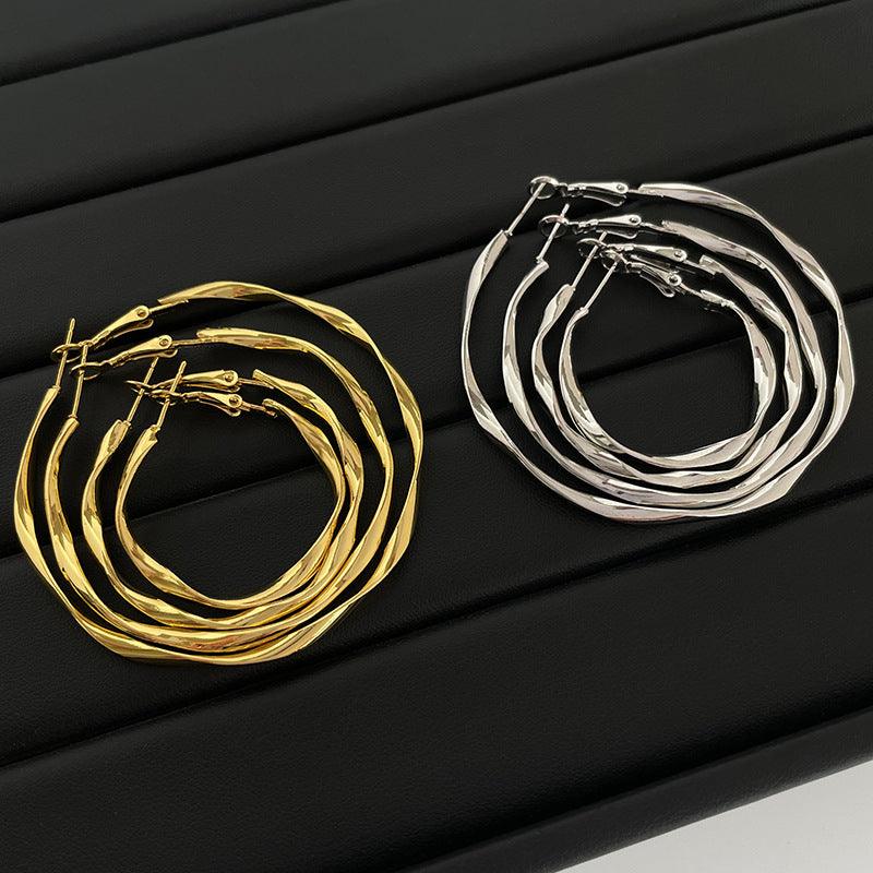 Mobius earrings Hoop earrings 810099306103 - COCOMELODY