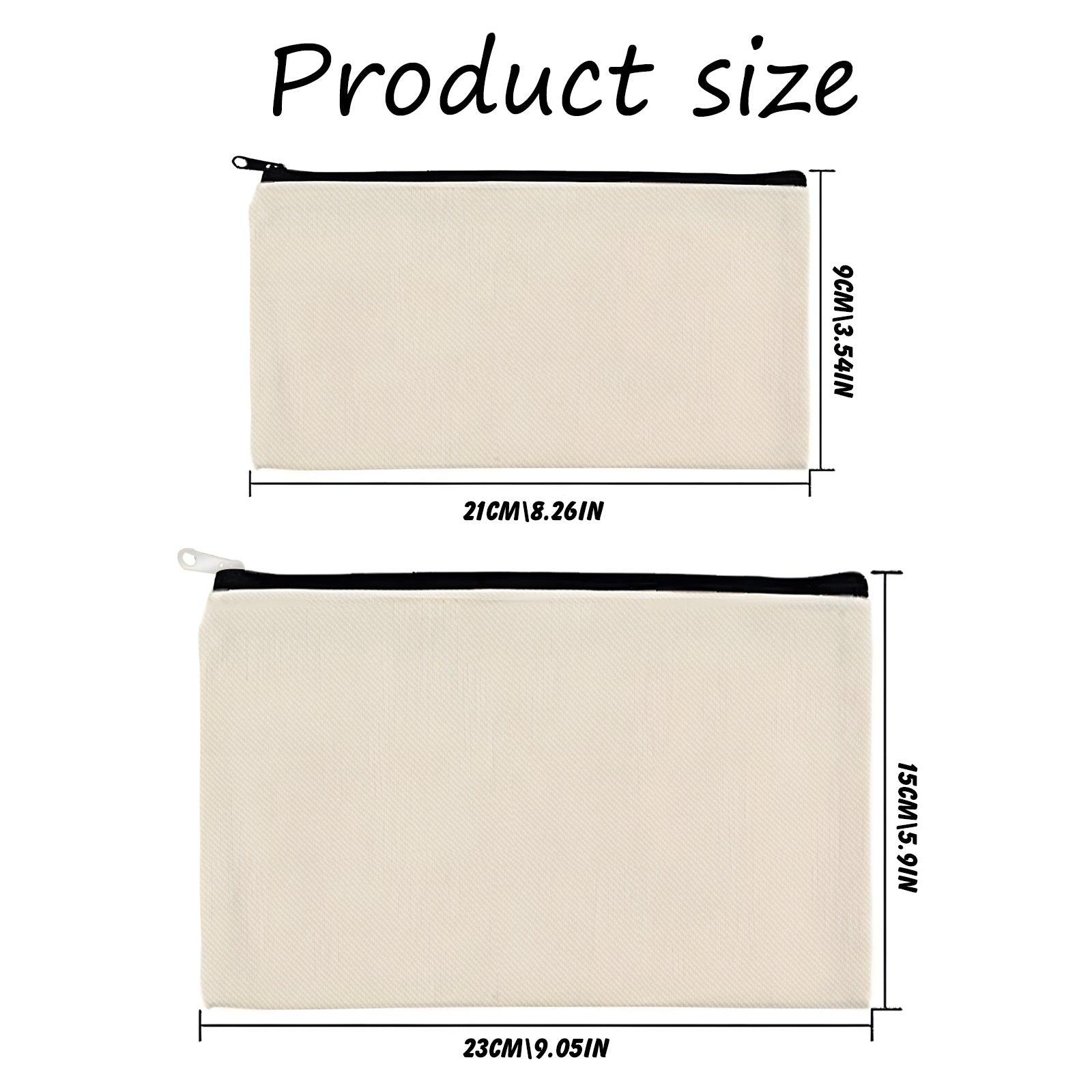 Personalized linen printed alphabet portable makeup bag 807953553521 - COCOMELODY