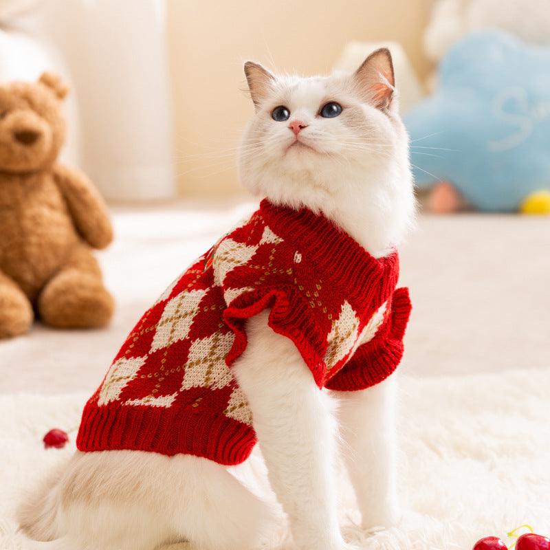 Winter pet clothing sweater thickened to keep warm 851190882336 - COCOMELODY