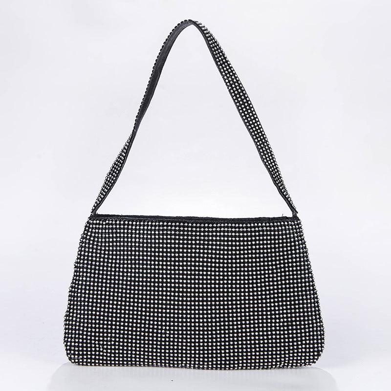 Diamond set trapezoid diamond evening bag 789232822034 - COCOMELODY