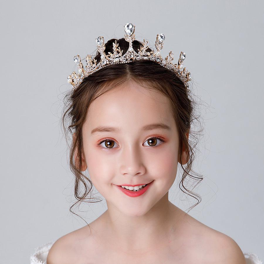 Wedding Hair Accessories for Kids, Flower Girl Hair Accessory, Princess Headpiece Flower Girl Headpiece Accessories for Birthday Party 636457342173 - COCOMELODY
