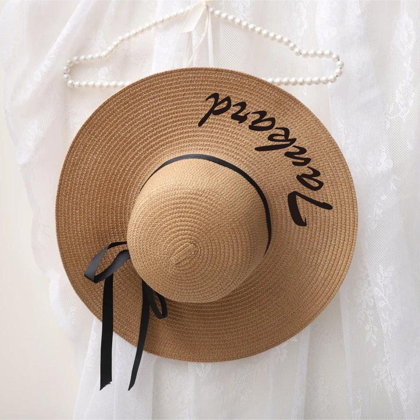 Straw hat beach hat Holiday sunblock hat UV face 822275378160 - COCOMELODY