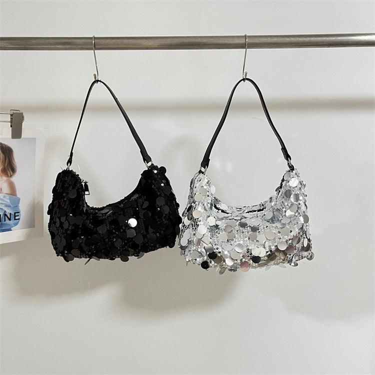 Sequined dumpling shoulder crossbody bag 778399726408 - COCOMELODY