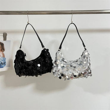 Sequined dumpling shoulder crossbody bag 778399726408 - COCOMELODY