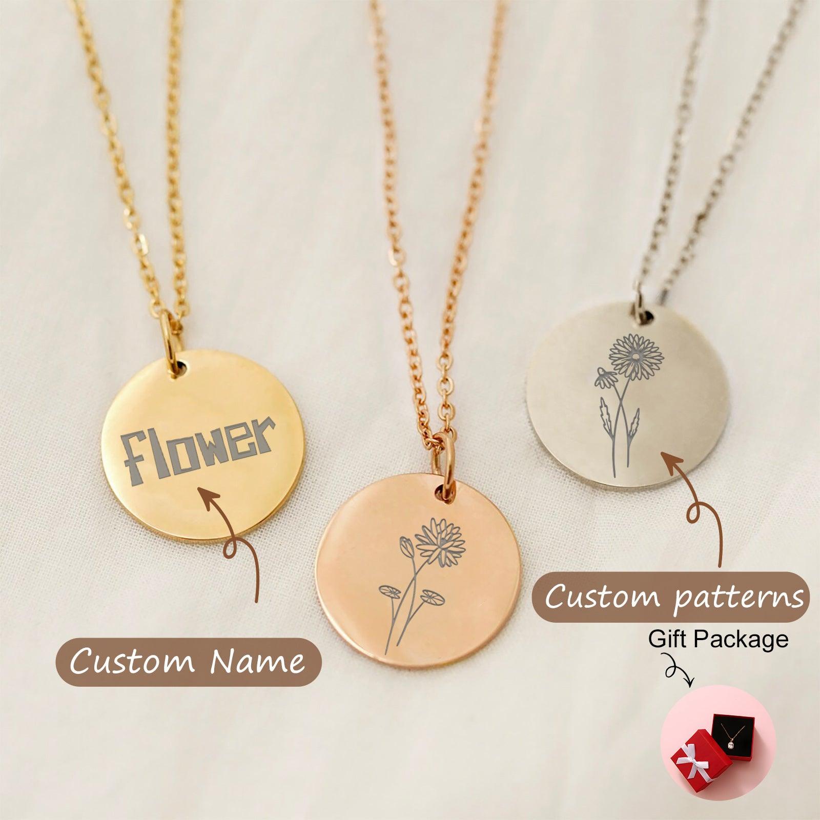Personalized fashion versatile round necklace 792185123099 - COCOMELODY