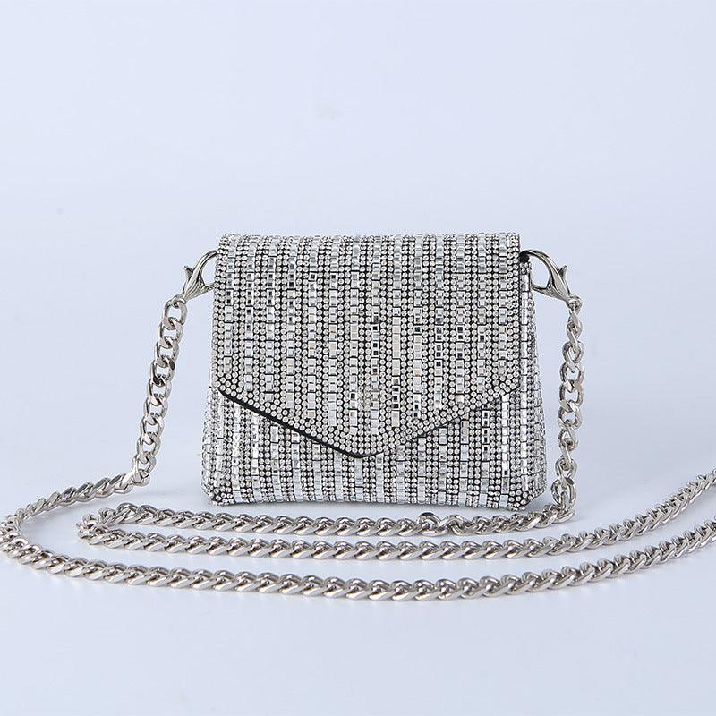Rhine-diamond bag mini chain bag with sequins 716467540765 - COCOMELODY