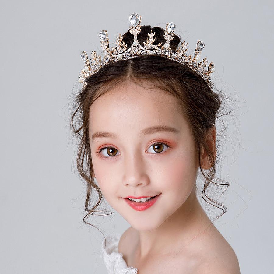 Wedding Hair Accessories for Kids, Flower Girl Hair Accessory, Princess Headpiece Flower Girl Headpiece Accessories for Birthday Party 636457342173 - COCOMELODY