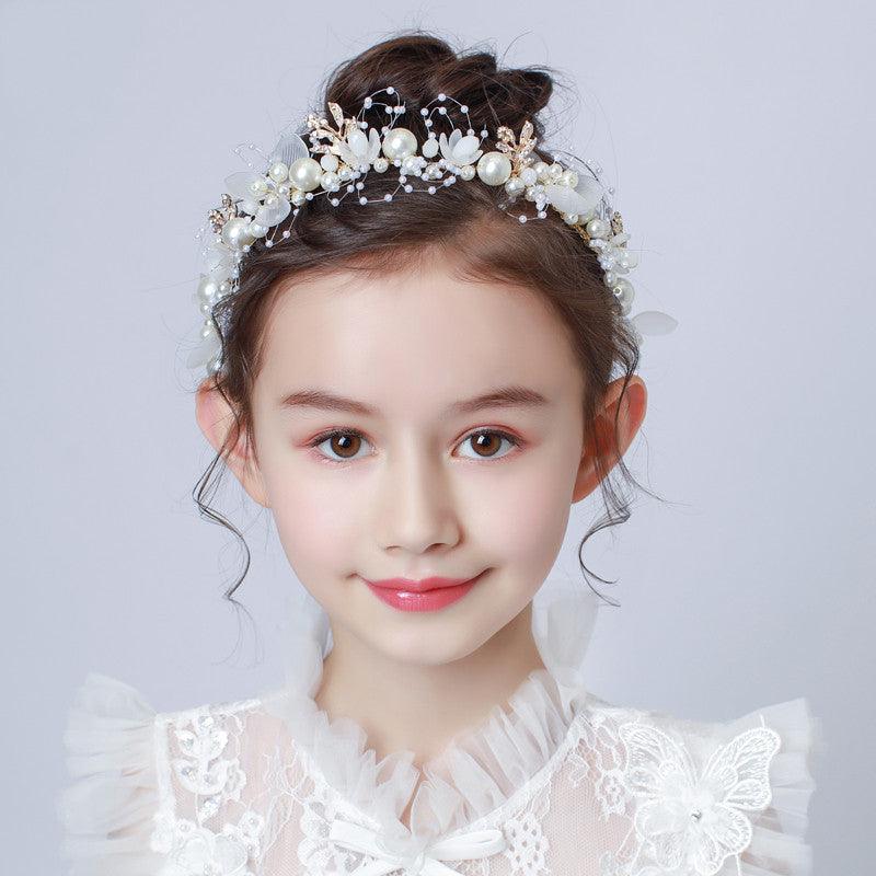 Wedding Hair Accessories for Kids, Flower Girl Hair Accessory, Princess Headpiece Flower Girl Headpiece Accessories for Birthday Party 636275250091 - COCOMELODY