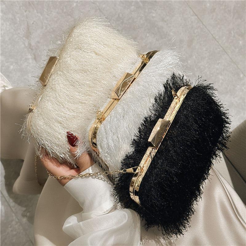 One shoulder hand holding women's bag acrylic bag 738441364695 - COCOMELODY