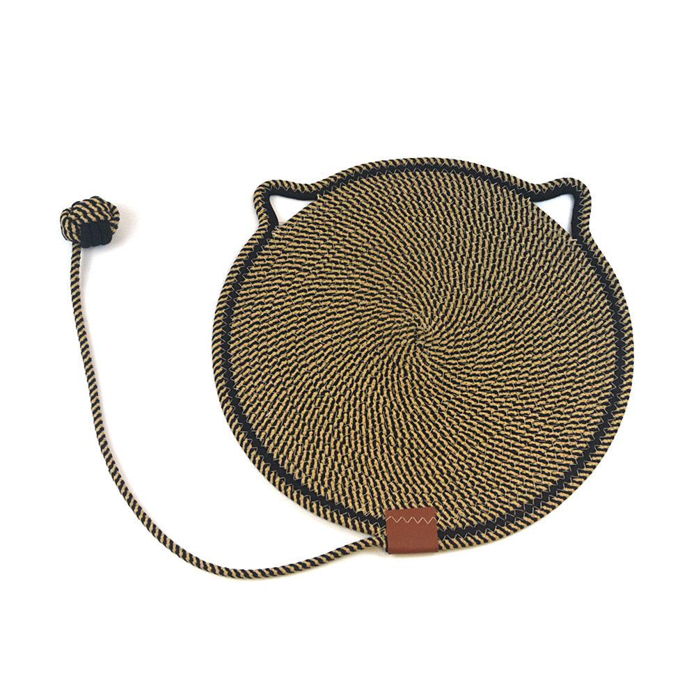 Woven cotton string cat scratch mat self hi ball one washable claw sharpener pet supplies 790272554865 - COCOMELODY