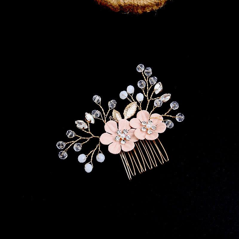 Leaf curly hair comb headwear bride Combs 4 Pieces 737108021960 - COCOMELODY