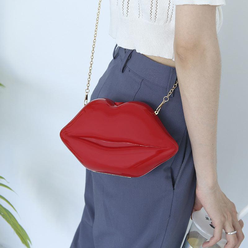 Acrylic Red Lips dinner bag 651077833983 - COCOMELODY