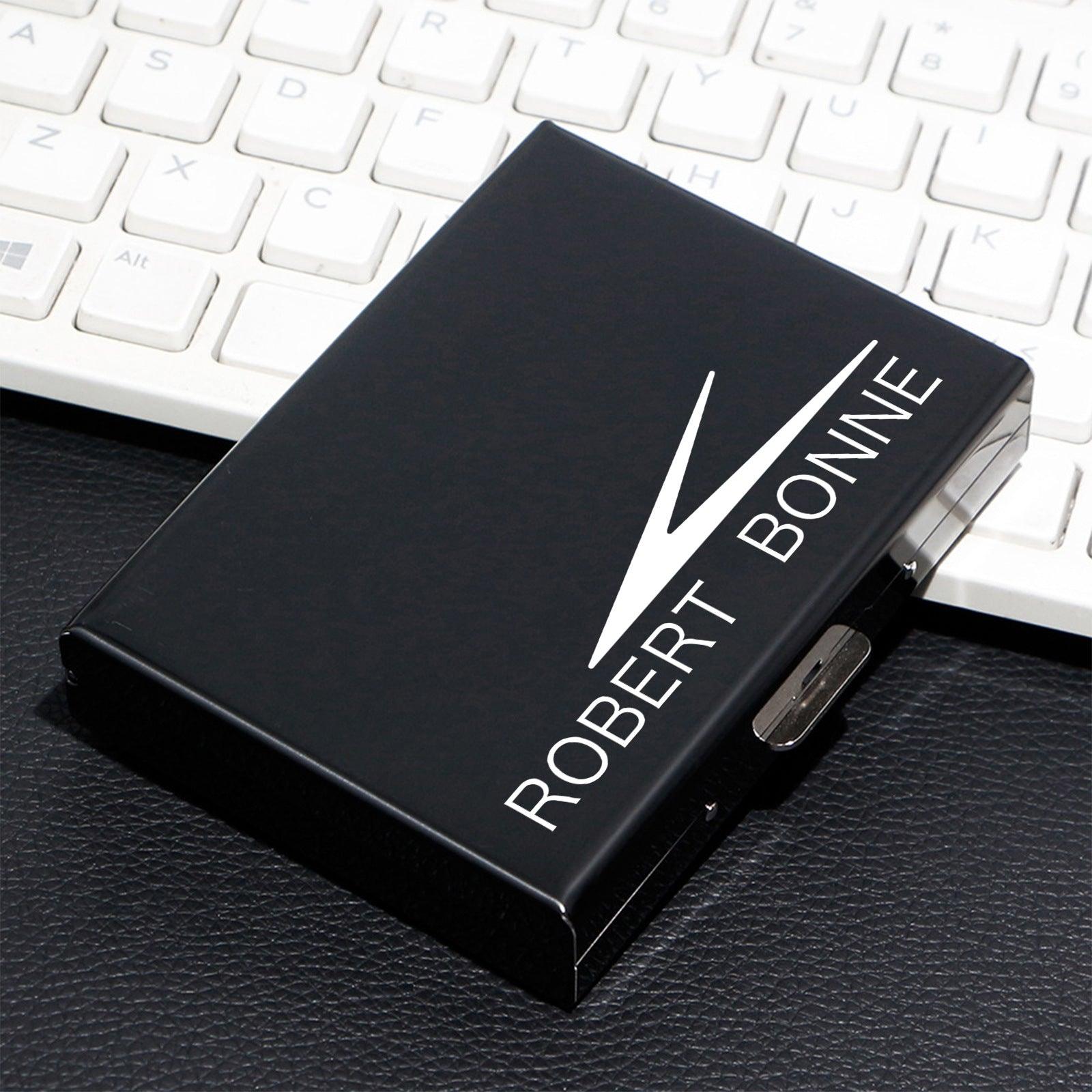 Personalized name metal card bag driver's license bank card bag 807969072023 - COCOMELODY