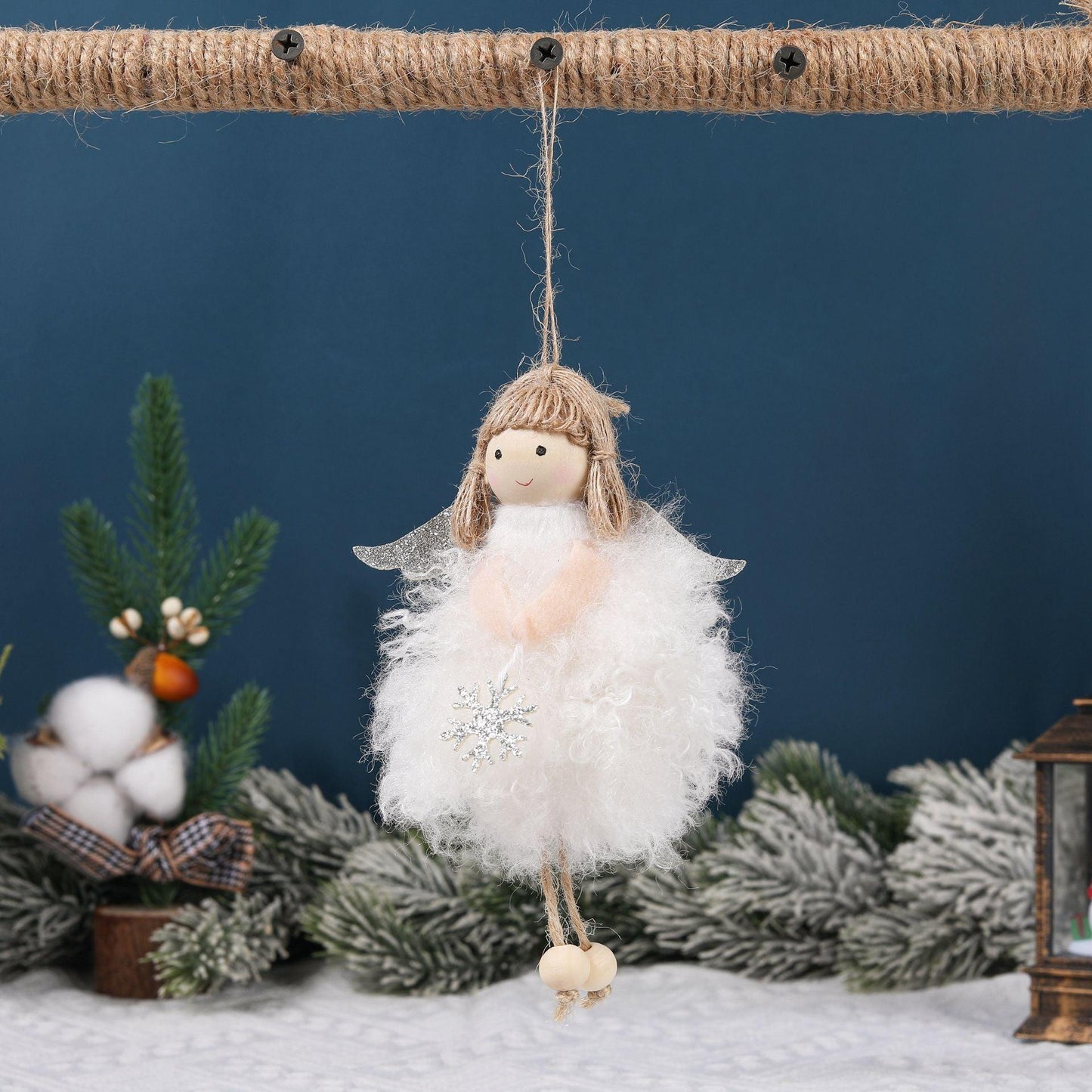 Christmas tree decorations plush angel girl doll pendant small pendant 785403238838