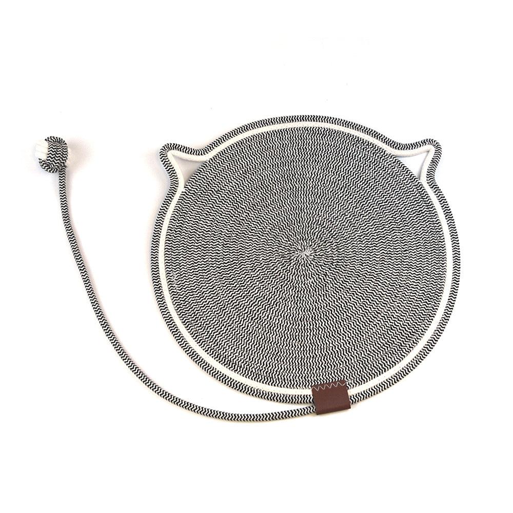 Woven cotton string cat scratch mat self hi ball one washable claw sharpener pet supplies 790272554865 - COCOMELODY
