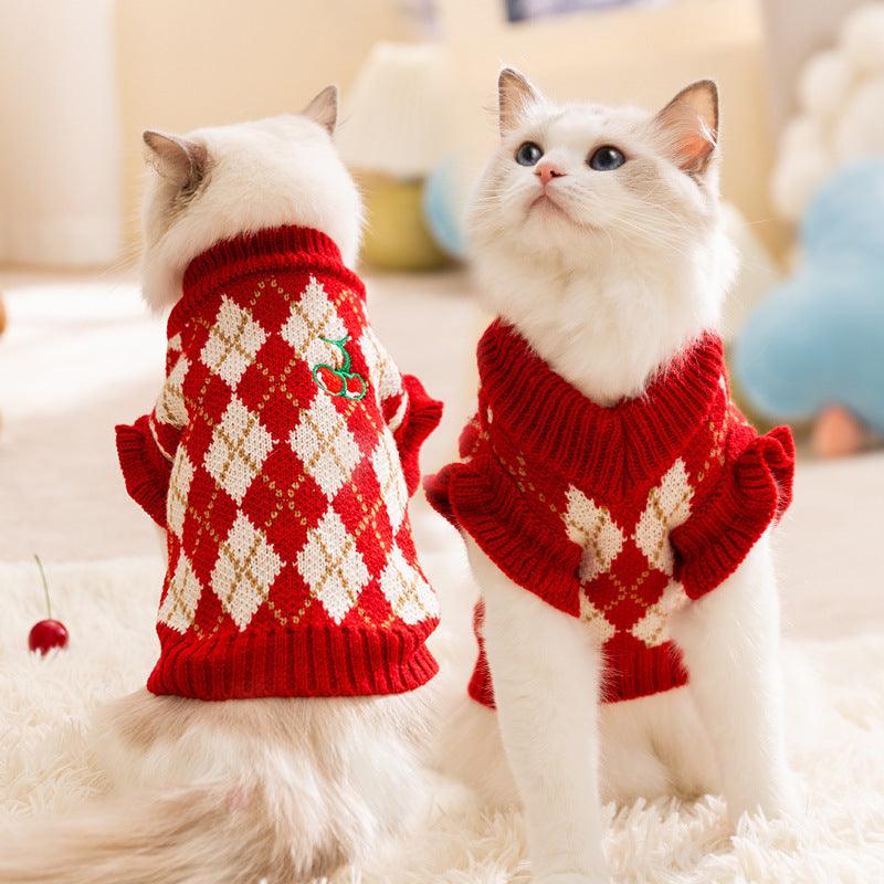 Winter pet clothing sweater thickened to keep warm 851190882336 - COCOMELODY