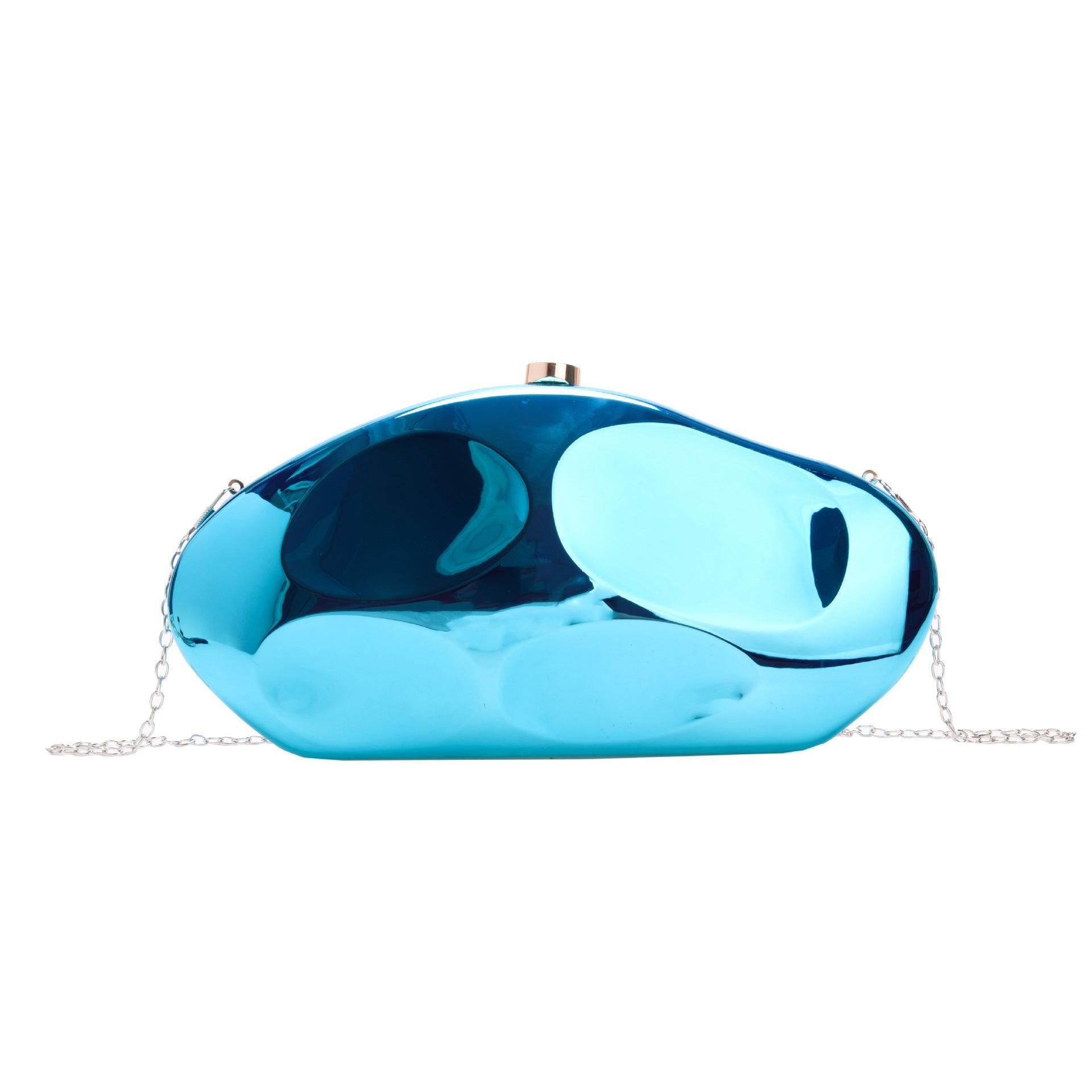 Niche design metal acrylic bag shaped stone hand bag banquet fashion exquisite small bag 799845346236 - COCOMELODY
