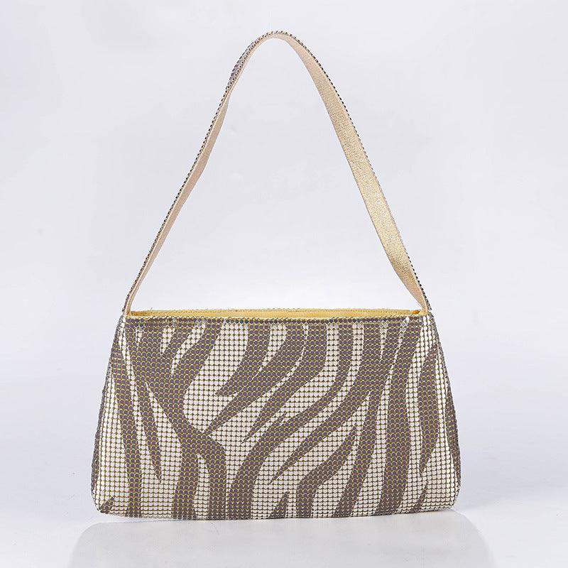 Diamond set trapezoid diamond evening bag 789232822034 - COCOMELODY