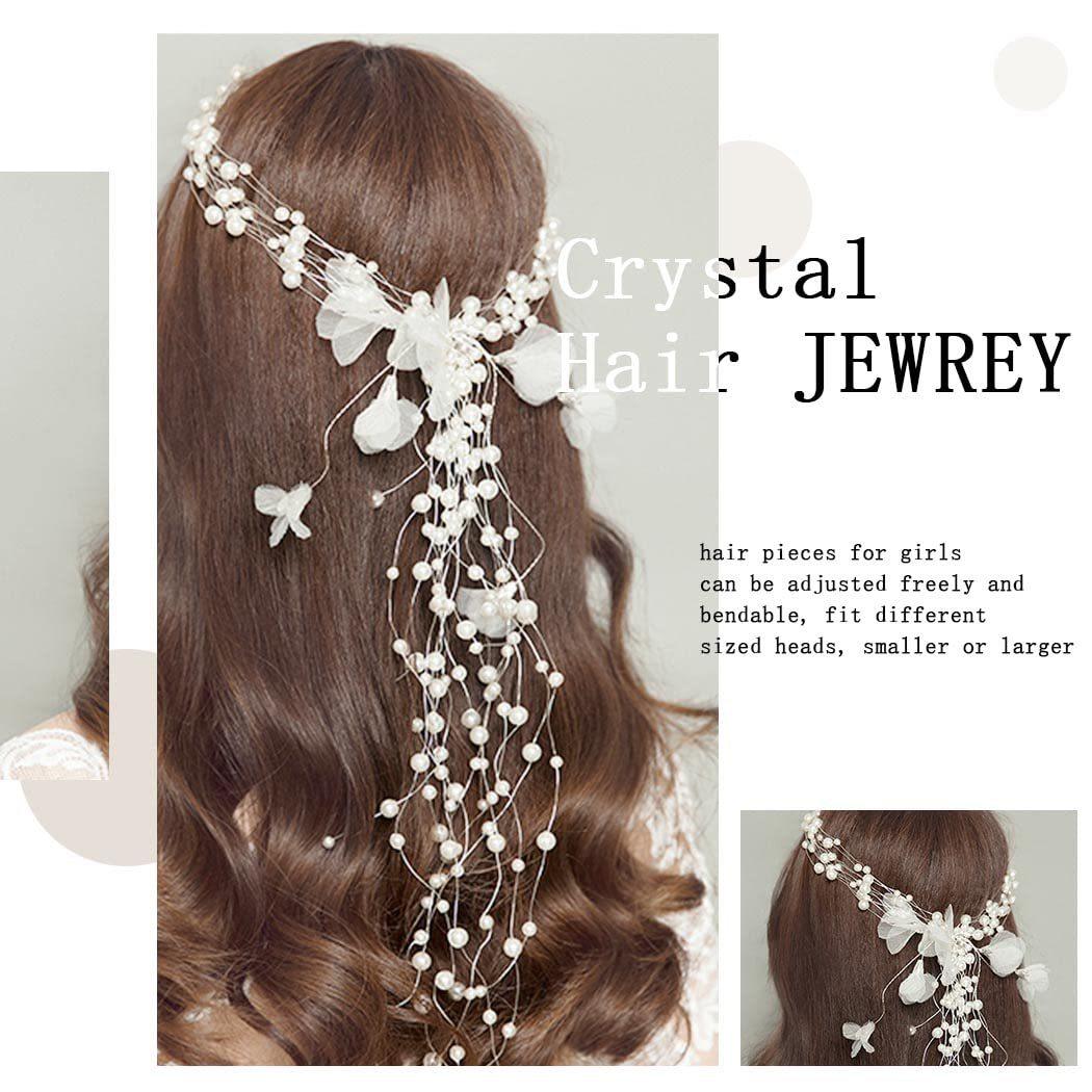 Wedding Hair Accessories for Kids, Flower Girl Hair Accessory, Princess Headpiece Flower Girl Headpiece Accessories for Birthday Party 753852830085 - COCOMELODY