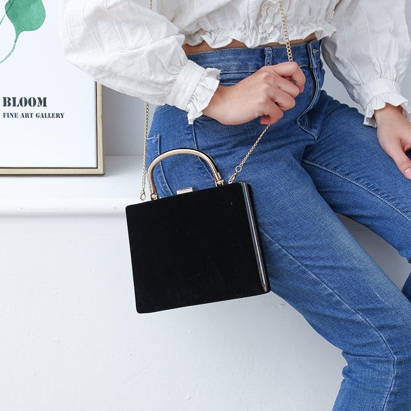 Velvet handbag Dinner bag 710897066905 - COCOMELODY