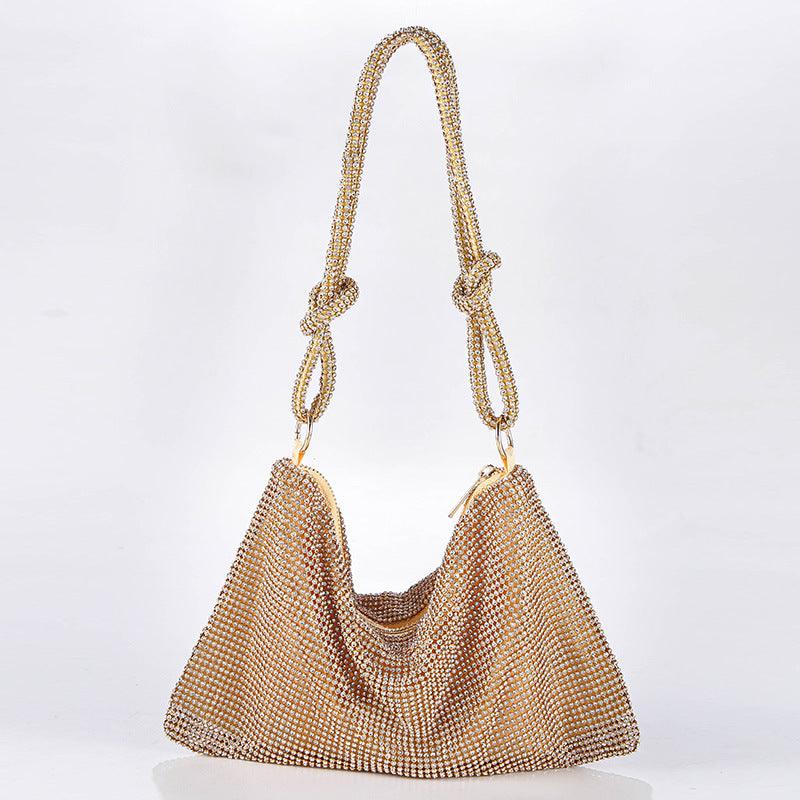 Metal diamond-encrusted dinner bag 776820368706 - COCOMELODY